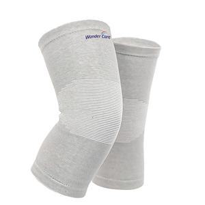 원더케어 남녀용 2팩 대나무 무릎 압박 슬리브 달리기용 배구 실로 만든 짐 역도 과 편안함을 위한 완벽한 보호대 1켤레