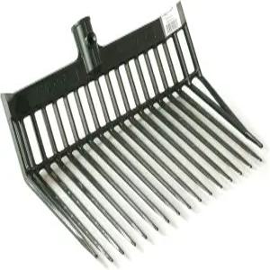 리틀 자이언트 듀라포크 피치 포크 교체 헤드 내구성이 뛰어난 폴리카보네이트 안정적인 헤드와 각진