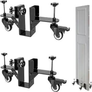 도어 설치 돌리 프리 헝 내부 도어용 헤비 듀티 카트 300파운드 용량 패널용 쉬운 팅 및 빠른 장착 도구