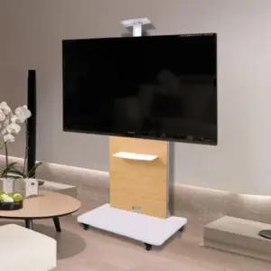 티비 TV 거치대 T60 이동식 스탠드 선반 원목