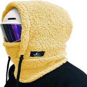 센렌 겨울 퍼지 발라클라바 플리스 스키 마스크 여성/남성 추운 날씨 넥 워머 튜브 써멀 셔파 후드 스카프