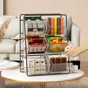 철제 투명 커피캡슐 간편 스낵 정리함