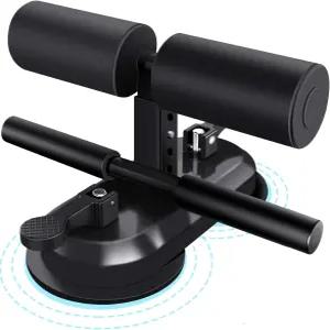 타르페파 시트 업 바 플로어 강력한 흡입 컵 2개와 조절 가능한 발 홀더가 있는 휴대용 운동 장비 마사지