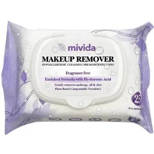 민감한 피부를 위한 히알루론산 알코올 프리 및 무향 메이크업 물티슈 식물성 리무버 여행 친화적인 25가지