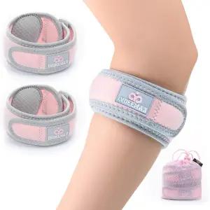 힘줄염용 INDEMAX 보호대 여성용 및 팔꿈치 효과적인 패드가 핑크 2팩 압박 골퍼 힘줄 있는 테니스 스트랩