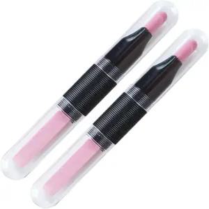 빅토리 네일 2PCS 세라믹 스톤 양방향 푸셔 파일 블랙 큐티클 트리머 매니큐어 도구 전문 부미스 손톱