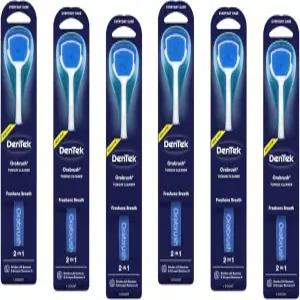 덴텍 오라브러시 혀 클리너(색상은 다를 수 있습니다) 6팩