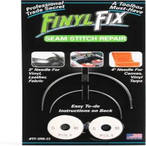 Finyl 수리 솔기 키트 자동차/보트 시트 가구 의류에 비닐 천 가죽 무거운 캔버스의 손상 복구 흑백 실이