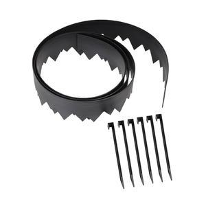 보너스 앵커링 스테이크가 있는 이지플렉스 파운드인 조경 가장자리, 4.5인치. 스트레이트 탑 플라스틱 정원 테두리, 20피트 키트, 블랙, (3500-20CCX-3)