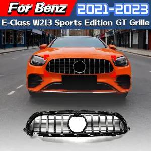 호환  메르세데스 E 클래스 W213 S213 AMG 2021 2022 2023 프론트 범퍼 GT 스타일 에어 인테이크 그릴 레이