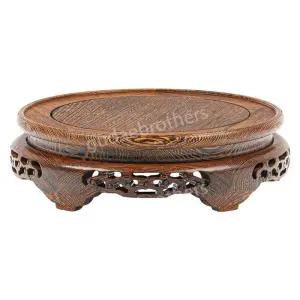 목 계시목 좌대 골동품 수석 화분받침 받침대 원목 둥근