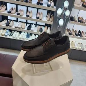 엘칸토 HC10 남브라운비지니스케주얼화 남성소가죽슬림핏발등밴드컴포트화