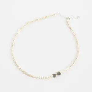 [신상오픈런]블랙하트 금볼 길이조절 진주목걸이 스털링실버 (29965288)