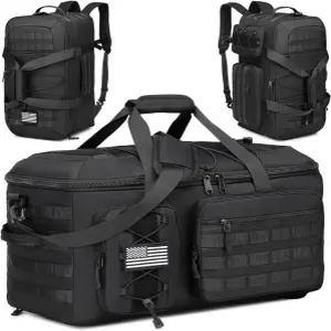 남성용 50L 신발 더플백 군용 백팩 야간 체육관 가방 수납 3개 주말 배치 공간이 여행용 전술 있는