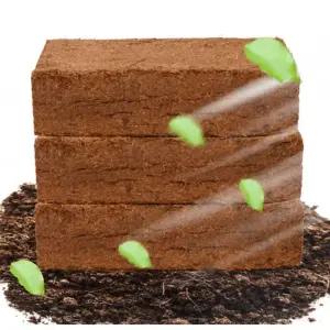 코코넛 벽돌 배양토 열매 허스크칩 양분 화분흙 꽃 껍질