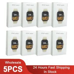 호환  풀 터치 스크린 스마트 워치 스포츠 피트니스 트래커 디지털 시계 BT 통화 기능 공용 스마트워치 5