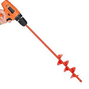 MAXCCino 오거 드릴 비트 2(D) x 14.5(L), 가든 그라운드 어스 스파이럴 3/8인치 헥스 드라이브 드릴, 포스트 홀 굴착기 전구 침구 굴착 플랜트 래피드 플랜터용