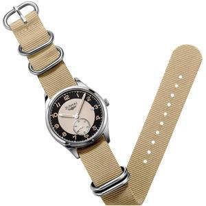 센스톤 남성용 육군용 아날로그 쿼츠 방수 손목시계 나일론 전술 야전 스포츠