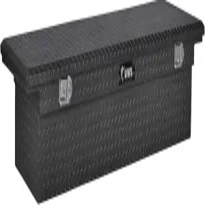 UWS EC10603 72인치 매트 블랙 헤비월 알루미늄 트럭 공구 상자 로우 프로파일 리지드코어 뚜껑 포함