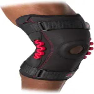 맥데이비드 NRG 맥스 서포트 무릎 보호대 스프링 경첩이 있는 압박 부상 오른쪽 또는 왼쪽 다리에 맞습니다