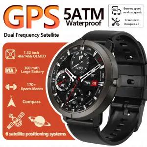 호환  2026 GPS 스마트워치 AMOLED 1.32인치 BT 통화 5ATM 방수 170가지 스포츠 모드 360mAh 대용량 배터리