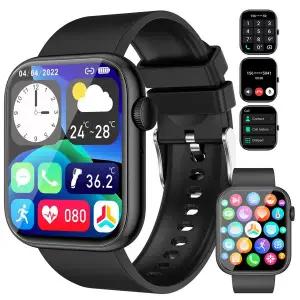 호환   16 Pro Max 15 11 14xr 12 pro 스마트 시계에 적합 남성용 심박수 혈액 산소 스마트 시계