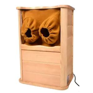 건식 족욕기 가정용 피로회복 발목 다리 찜질 힐링 원목 족탕기 미니 릴렉스