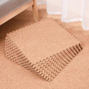 코르크매트 바닥 나뭇결 퍼즐 접합 푹 논슬립 안전