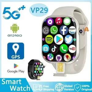 호환   5G 안드로이드 스마트워치 VP29 WIFI GPS NFC SIM 카드 통화 회전 카메라 심박수 모니터링 스포츠