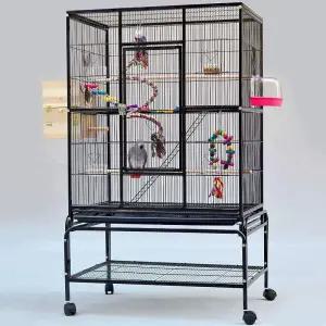 앵무새 새장 대형 둥지 모란앵무 케이지 하우스 놀이터 새집 버드하우스