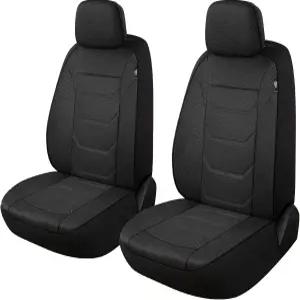 패리오틴 3D 에어 메시 카시트 커버 전면 세트 세차 및 통기성 프리미엄 천 자동차 시트 대부분의 세단