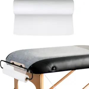 JJ CARE 일회용 마사지 테이블 시트 - 60장 [24 x 390피트 1롤] 50 두꺼운 천공 침대 커버 왁싱 얼굴 문신