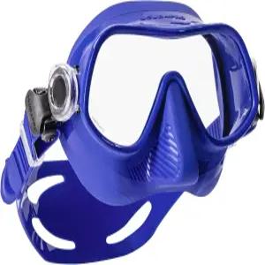 싱글 렌즈와 프레임리스 저부피 디자인의 프리다이빙용 스쿠버 프로 스틸 다이빙 마스크