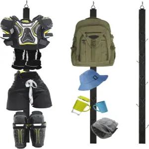 하키 건조대 트레이닝 장비 정리함 5개의 후크가 달린 휴대용 스포츠 걸이 스트랩 남자 엄마를 위한 스하키