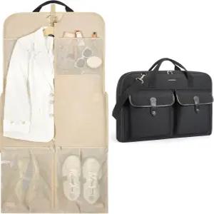 여행용 가방 옷 걸이용 셔츠 드레스 코트용 여행복 블랙