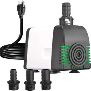 나이펠 540GPH 잠수식 워터 펌프 분수 연못 수족관 어항 등을 위한 자동 차단 조절 가능한 유량 및