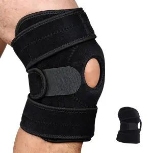 사이드 스태빌라이저를 착용한 여성 남성용 YIBLBOX 무릎 보호대 용 ACL MCL 관절염 관절 조절 가능한 압박