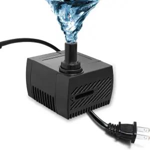 4W 40GPH 미니 잠수식 워터 펌프 연못 수족관 어항 테이블탑 분수 애완동물 실내 및 실외 물 기능