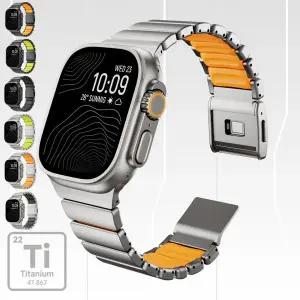호환  워치 42 44 45 46 49mm용 프리미엄 티타늄 밴드 시리즈 11-7 SE3 울트라용 자석 잠금장치 초경량