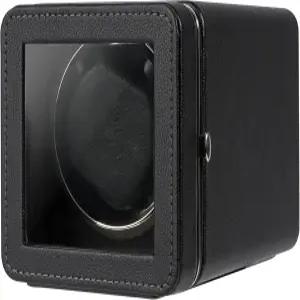 칼라웬 자동 시계 와인더 조용한 일본 모터가 장착된 가죽 싱글 LED 조명 선물이 포함된 4 회전 모드