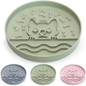 미끄럼 방지 베이스가 있는 조노피 슬로우 피더 개 볼 독특한 디자인의 실리콘 퍼즐 사료 모든 종류의