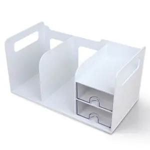 서랍책꽂이 책정리 보관 책꽂이 책상정리 소품수납함 서류정리 2단