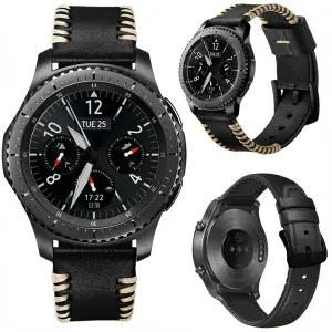 호환  에 적합한 워치 3 기어 S3 화웨이 GT 2 가죽 스트랩 22mm 46mm 스마트워치 교체 팔찌 어메이즈핏 GTR