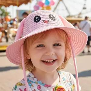 EA 여름 밀짚 아동 캐릭터 움직이는 모자