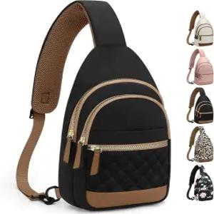 카폴로 슬링백 여성용 남성 방수 크로스바디백 트렌디 캐주얼 패니 팩 컨버터블 숄더 스트랩 여행용 가슴
