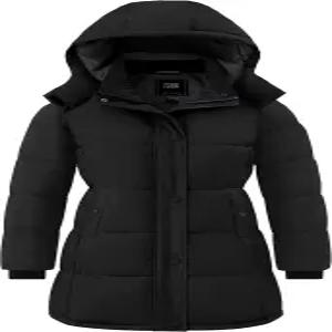 ZSHOW 여성용 롱 퀼팅 겨울 코트 방수 따뜻한 패딩 재킷 파카 탈부착 후드