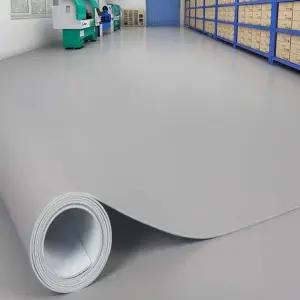 PVC 롤 장판 바닥재 미끄럼방지 복도 매트 공장 사무실