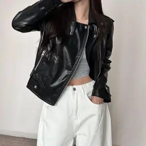 가죽 라이더 자켓 여자 봄 가을 간절기 여성 레더 패션 라이더자켓 간절기용아우터 데일리가죽자켓