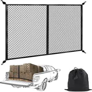 범비 트럭 침대 카고 네트 픽업카 트렁크 SUV 보트를 위한 최대 7피트 x 소형 메쉬 내구성 저장 정리함