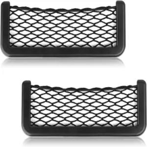 mxiixai ABS 플라스틱 프레임 자동차 카고 네트 넷 포켓 휴대폰 메시 홀더 RV 보관 보트 정리함 자동